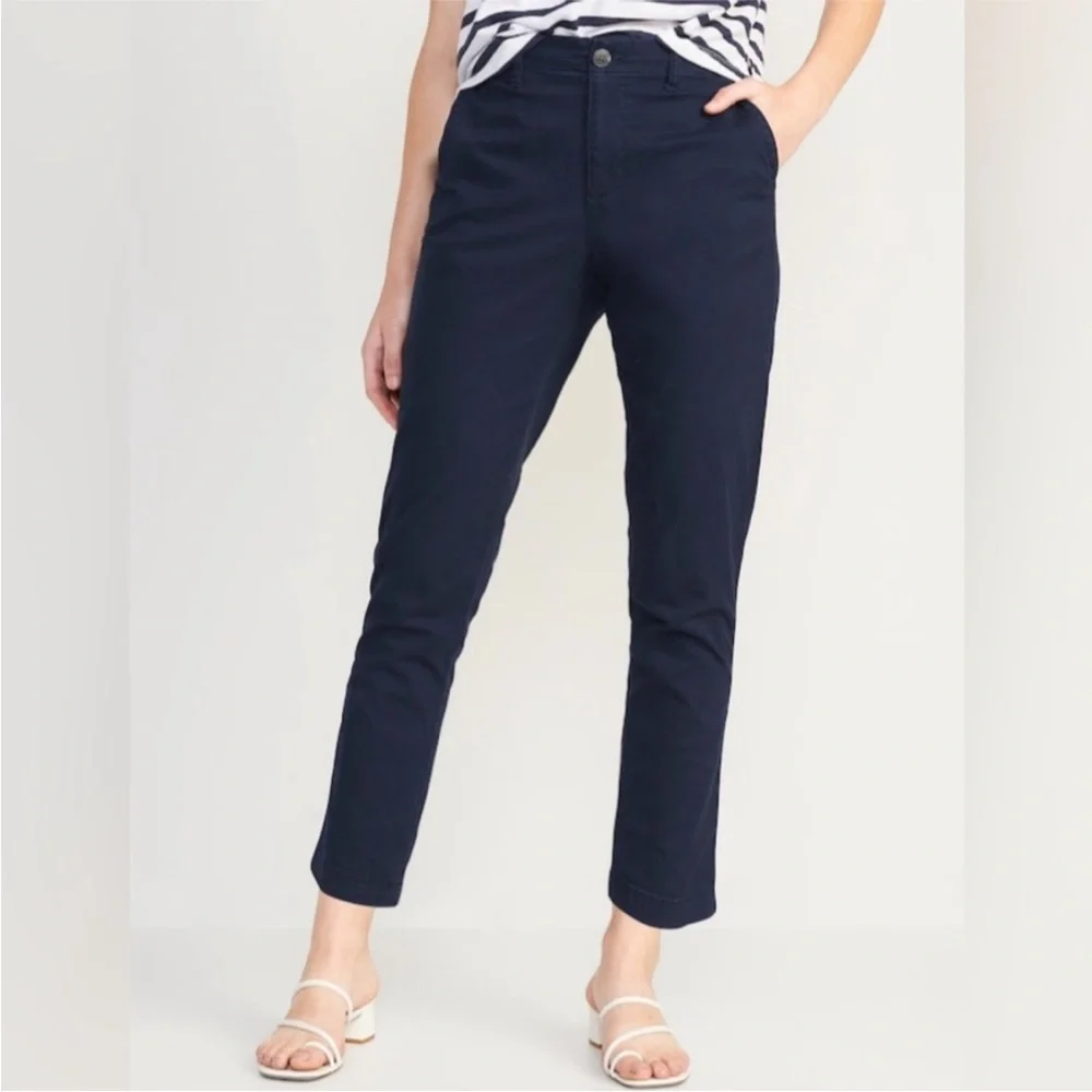 3 PAIRS! NWT! High-Waisted Navy OGC Chino Pants for Women - Multiple